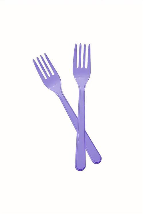 Lila Plastik Çatal