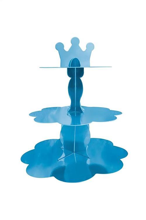 Metallic Blue Cupcake Stand