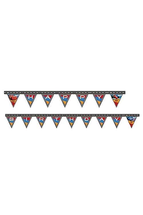 Cars Formula Happy Birthday Paper Letter Banner