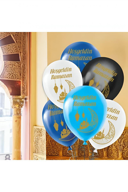 Hoşgeldin Ramazan Baskılı Pastel Balon 11"