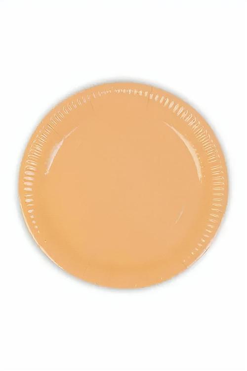 Turuncu Makaron Karton Tabak 23cm