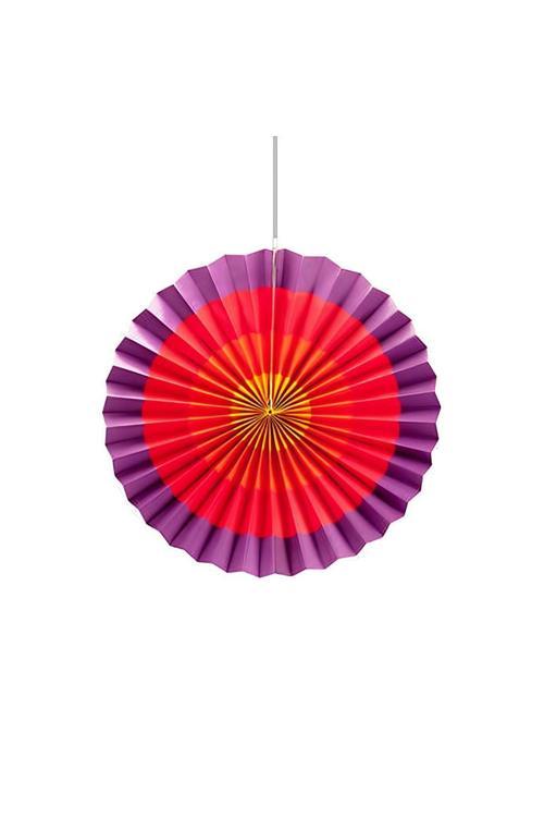 Rengarenk Yelpaze Süs 25 cm