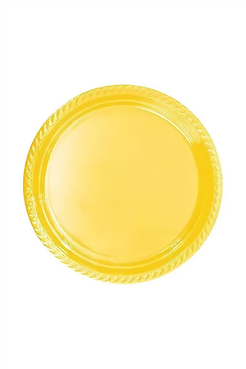 Yellow Plastic Plates
