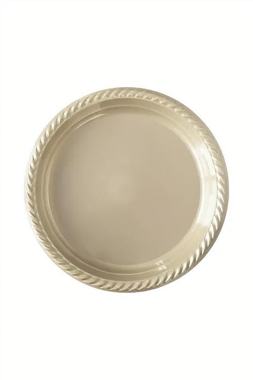 Vanilla Cream Plastic Plates