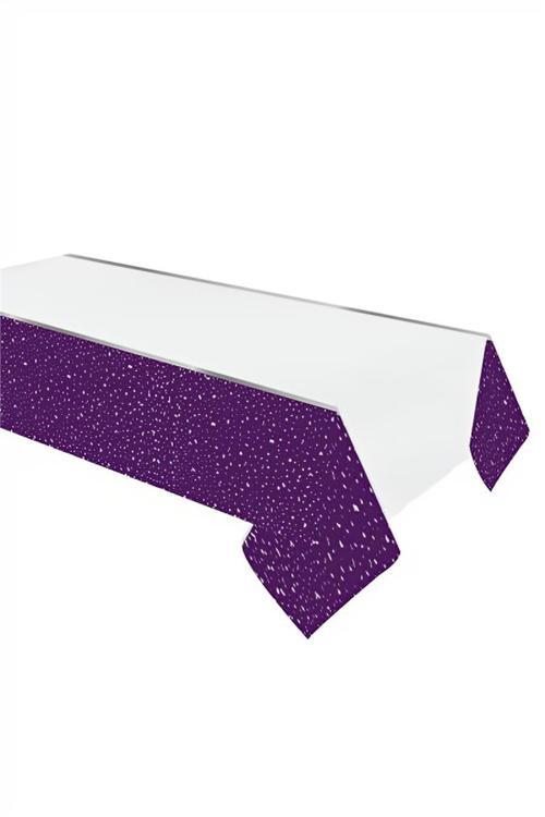 Party Time Plastic Table Cover Purple