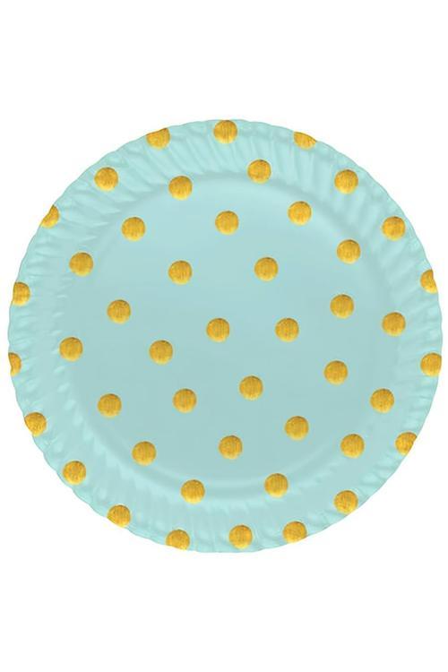 Pastel Dreams Paper Plates Mint Green
