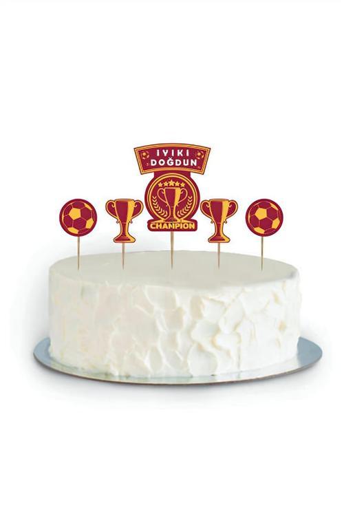 Champion Sarı Kırmızı Cupcake Süsü