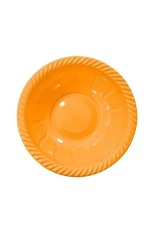 Turuncu Plastik Yuvarlak Kase