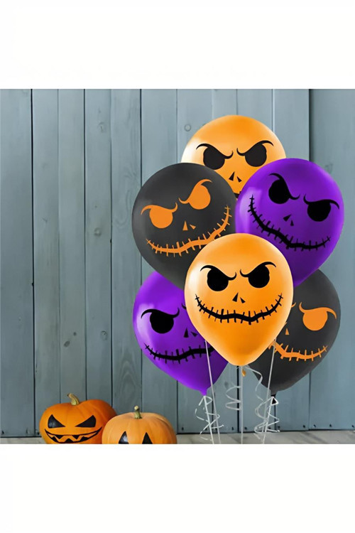 Jack Faces Latex Balloons 12"