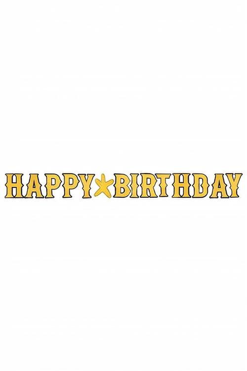 Glitter Happy Birthday Letter Banner