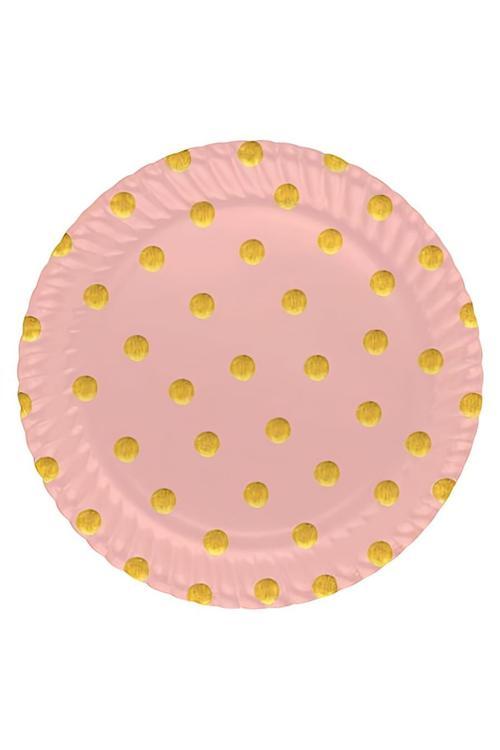 Pastel Dreams Paper Plates Salmon