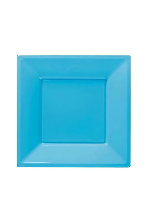 Turquoise Square Paper Plates