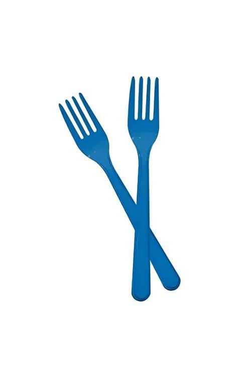 Lacivert Plastik Çatal