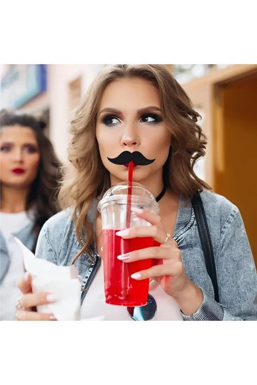 Mustache Straws