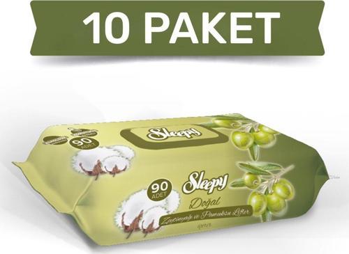Zeytinyağlı Islak Havlu 10x90=900 Yaprak