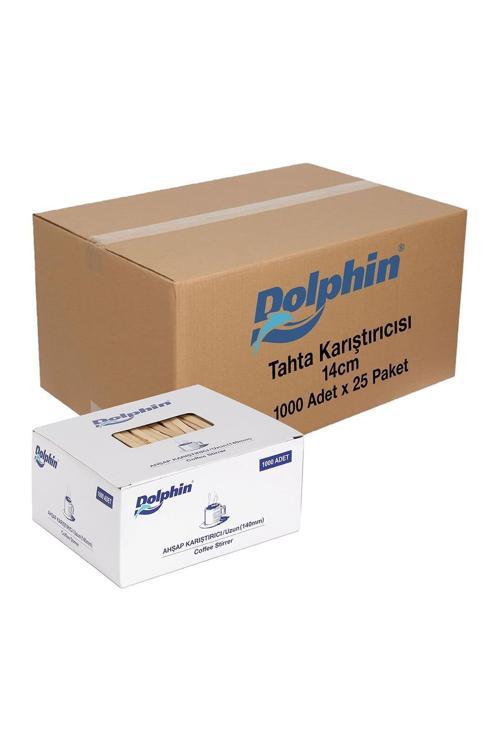 Dolphin Tahta Karıştırıcı 14cm 1000 Adet X 25 Paket