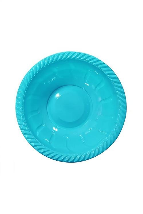 Turkuaz Plastik Yuvarlak Kase