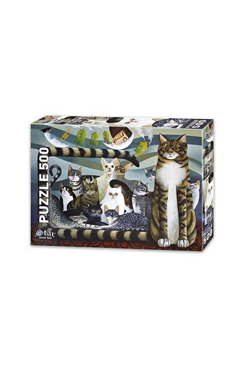 500'LÜK PUZZLE KEDİ AİLESİ