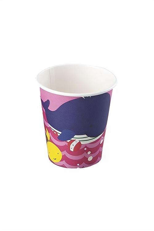 Cheerful Fishes Pink Paper Cups