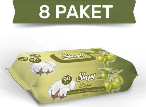 Zeytinyağlı Islak Havlu 8x90=720 Yaprak