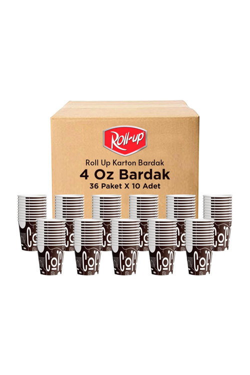 Roll-up 4oz Türk Kahvesi Ve Espresso Karton Bardak 360 Adet (koli)