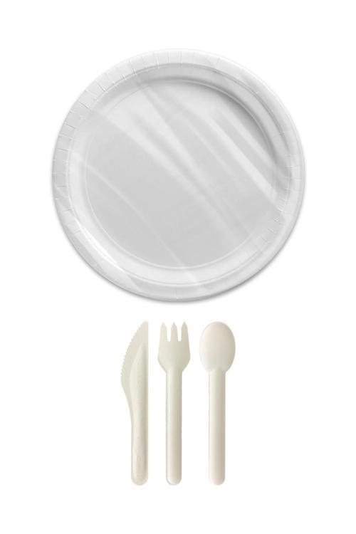 Roll-up Doğa Dostu Ekolojik Yemek Seti 6 Kişilik 22cm