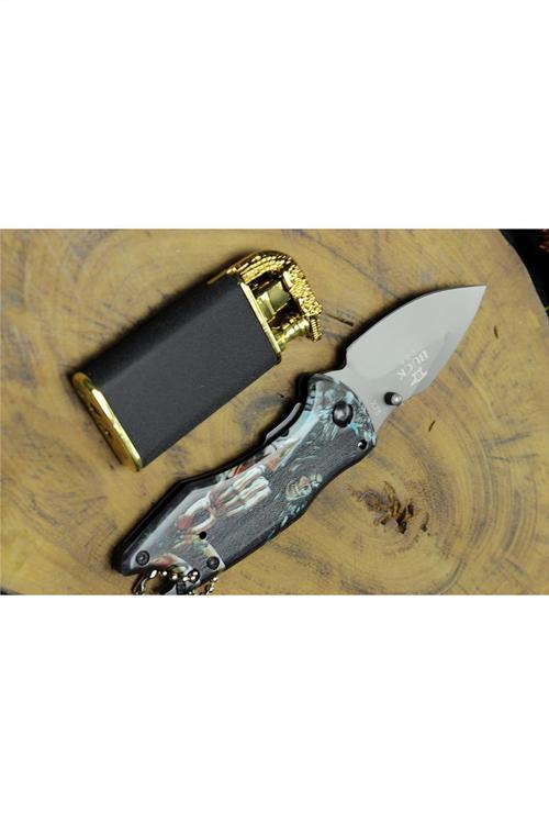 14 cm Buck Usa Mini Çakı ve Ejderha Çakmak