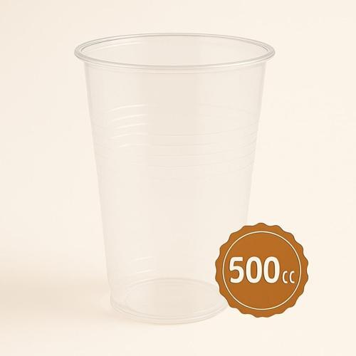 Plastik Bardak Ekonomik Şeffaf 500cc 50li