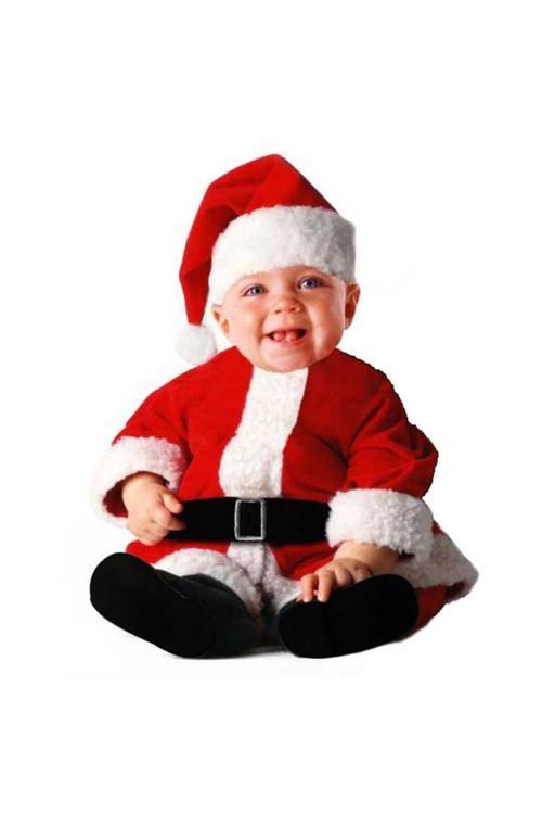 Yılbaşı Bebek Noel Baba Kostümü 3-6 Ay 1 Adet