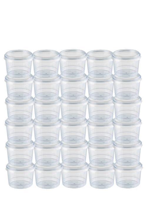 Kapaklı Silindir Kristal Tatlı Kasesi 180cc 30lu