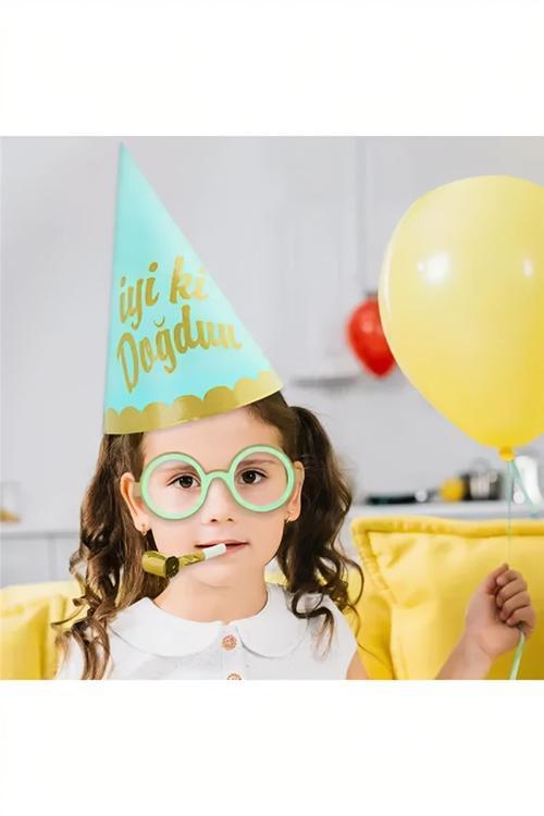 İyi ki Doğdun Party Hat, Glasses and Blowout Set