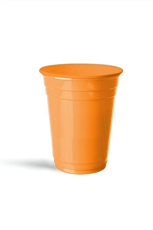 Turuncu Plastik Büyük Meşrubat Bardağı