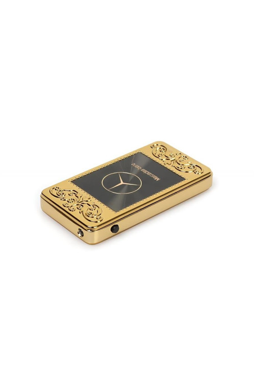 Mercedes Logolu GOLD USB Şarjlı Elektronik Çakmak
