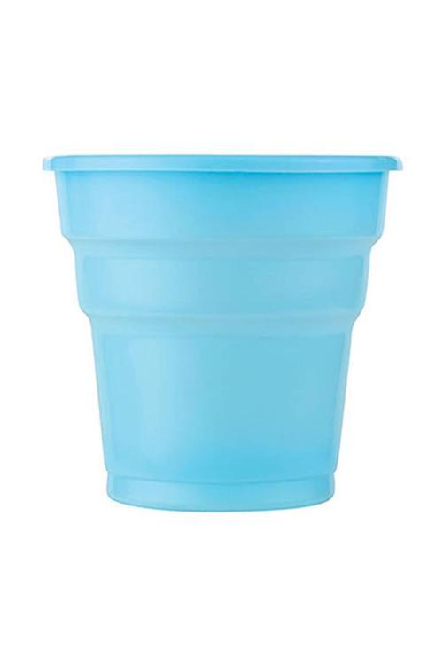 Roll-up Plastik Meşrubat Bardağı Açık Mavi 180cc-7oz 25li