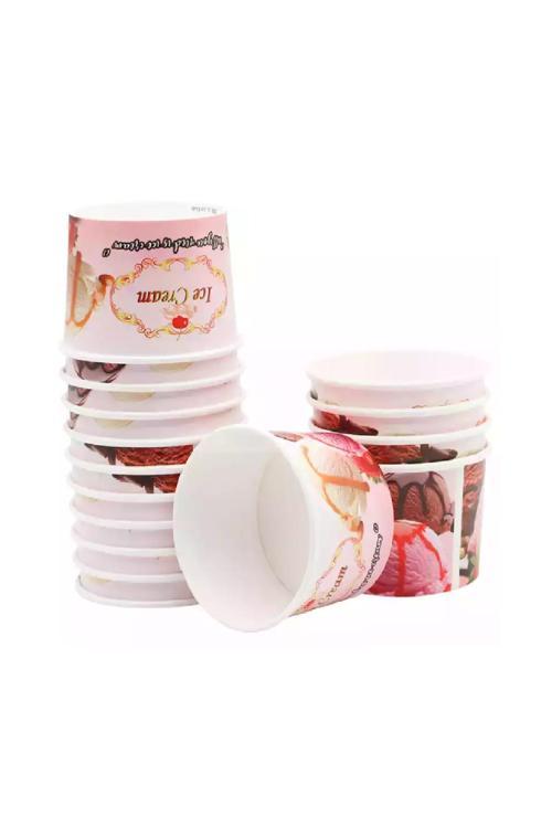 Roll-up Karton Dondurma Kasesi Büyük 200cc 25li