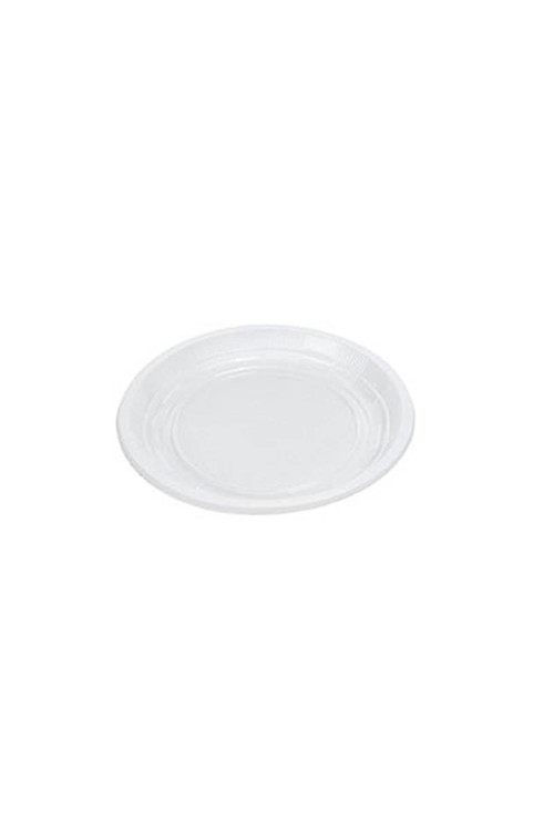 Roll-up Plastik Tabak Beyaz Ekonomik 21cm 100lü