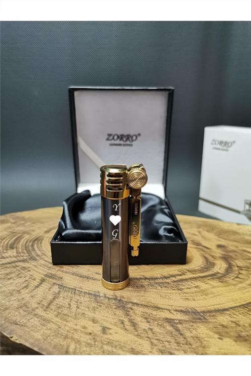 Kişiye Özel Füme Renk Benzinli Pirinç Gövde Çakmak SCK87458968