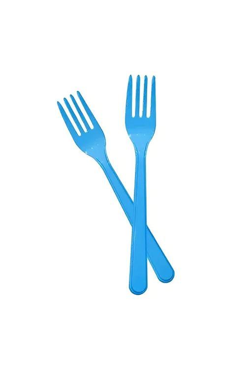 Mavi Plastik Çatal