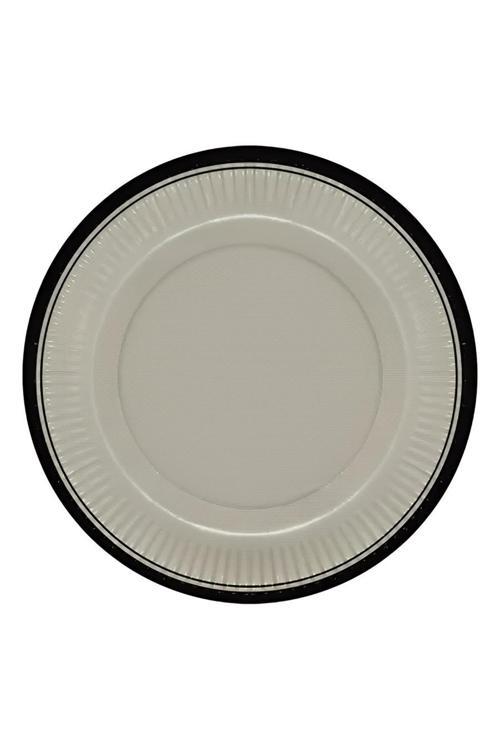 Retro Serisi Vanilya Çiçeği Karton Tabak 23cm
