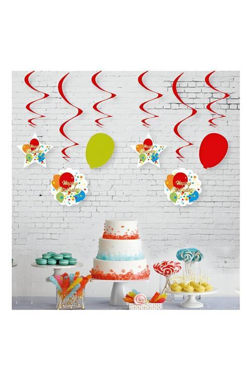 Happy Birthday Paper Swirl Decoration