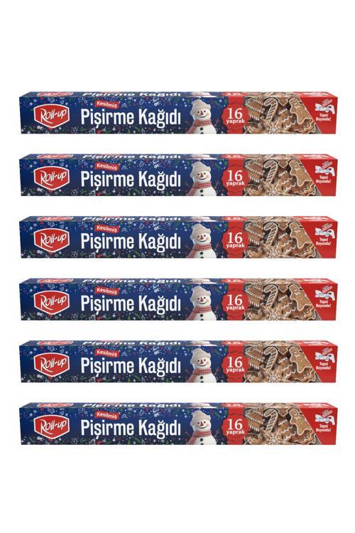 Roll-up Kış Temalı Kesilmiş Pişirme Kağıdı 37cm X 42cm 16 Yaprak 6 Adet