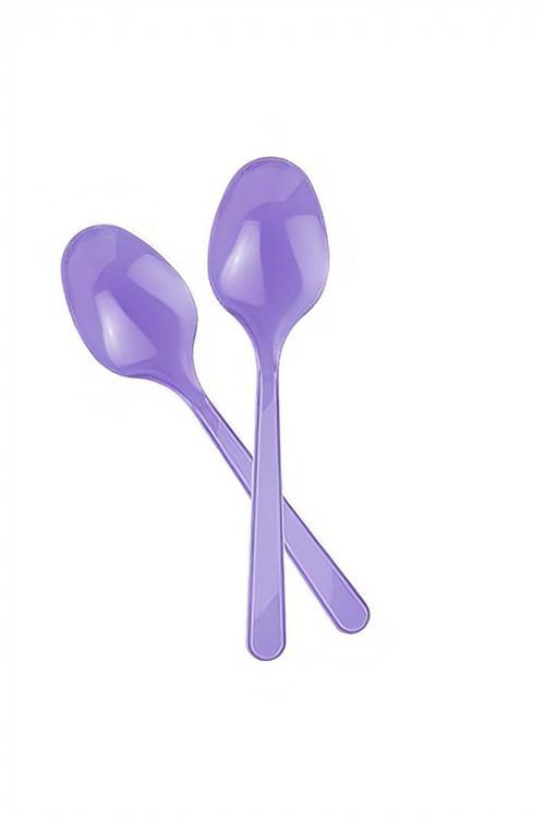 Lila Plastik Kaşık