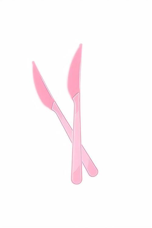 Pembe Plastik Bıçak