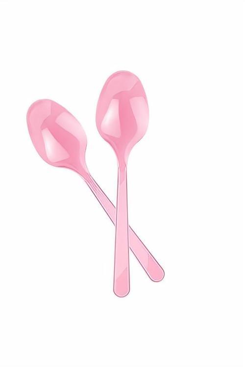 Pembe Plastik Kaşık