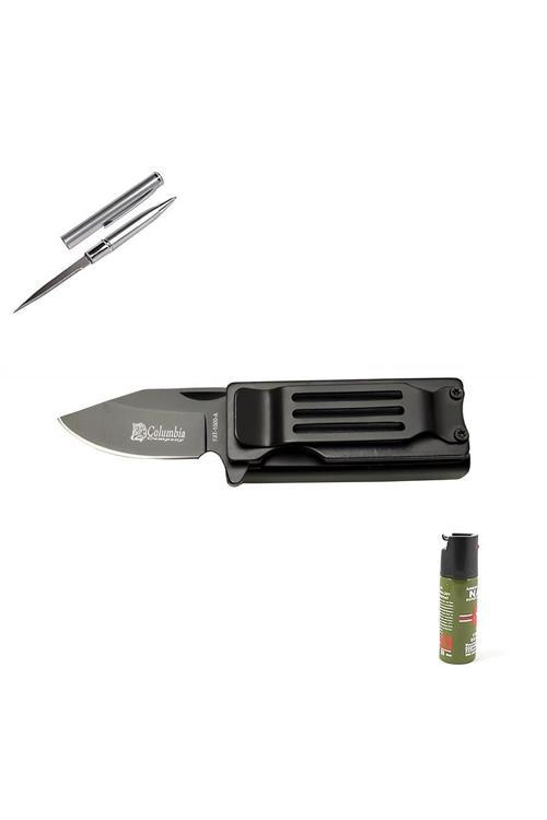 Columbia Kişiye Özel Çakmak Çakı FXT-1000-A 11 CM Siyah