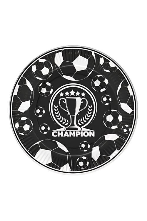 Champion Siyah Beyaz Karton Tabak