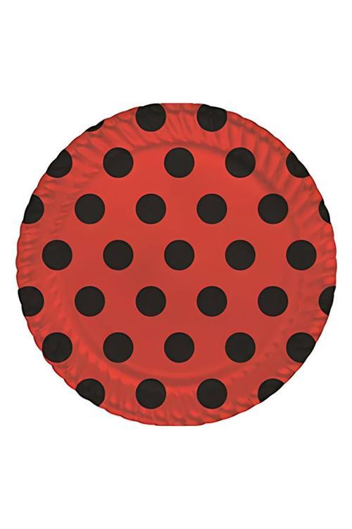 Red Polka Dot Paper Plates