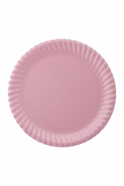 Pembe Karton Tabak 23cm