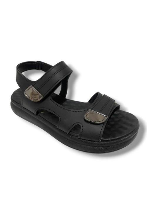 K401-25 Deri Anatomik Cırt Bantlı Kadın Sandalet
