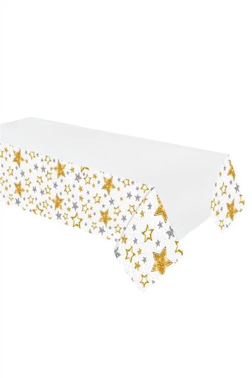 The Stars Plastic Table Cover White